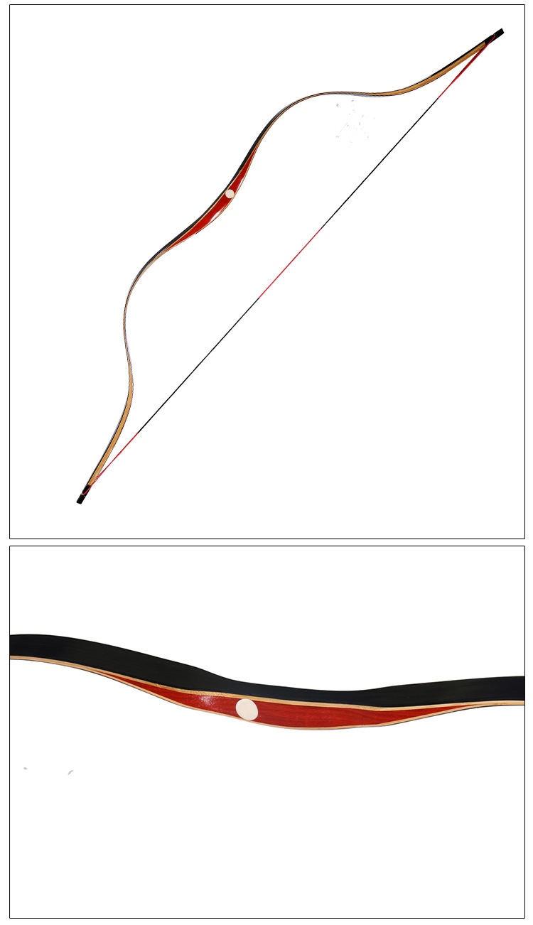 层压汉长梢传统弓 反曲层压古代复古仿古射击运动专用弓箭