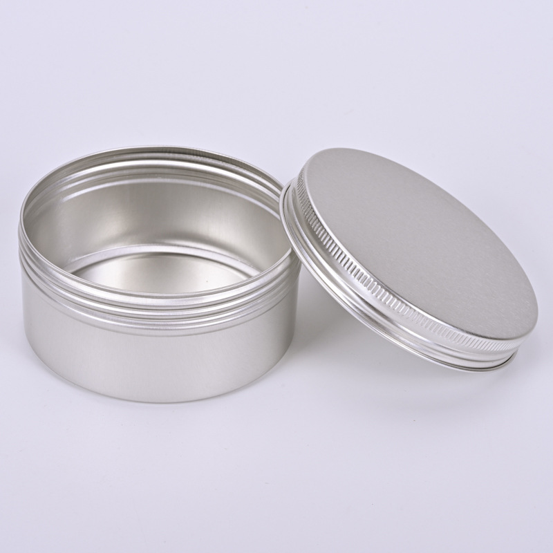 200ml铝盒 200g克装化妆品茶叶发蜡铝盒 92*45mm圆形牙口螺纹铝罐