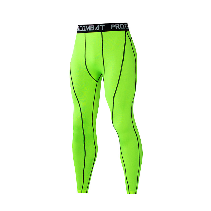 Sports Tights Men's Quick-Dry Pants Elastic Pants Basketball Football Track and Field Sports Training Leggings Running Fitness Pants