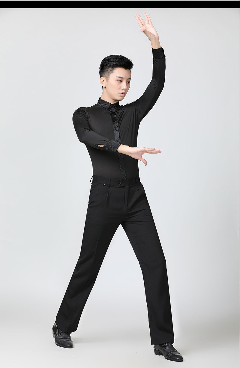 xisaa 品牌厂家直销国标舞比赛长男式交谊摩登舞蹈成人拉丁舞长裤
