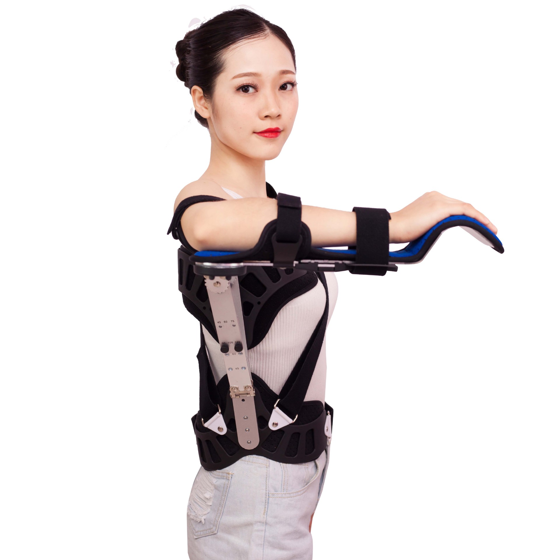 肩关节术后康复支撑固定支具肱骨骨折脱位支具肩外展固定支具