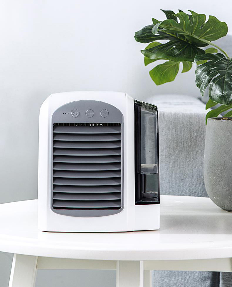 跨境新品f10水冷空调风扇水冷降温便携小台扇桌面迷你礼品小台扇