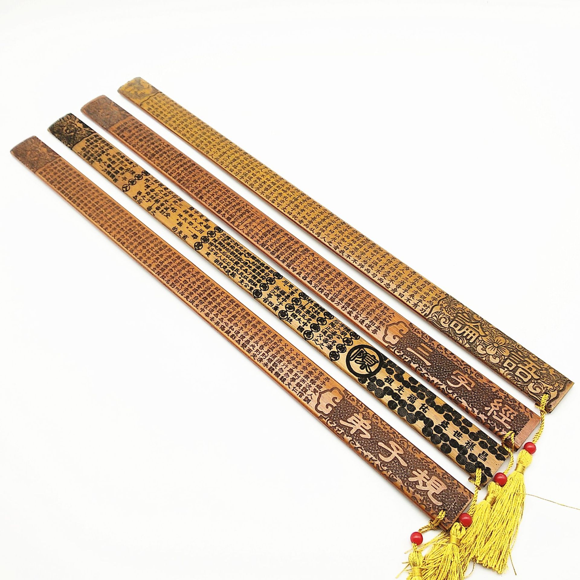 厂家直供 竹简戒尺百家姓 竹质工艺品 国学姓氏文化 旅游工艺品