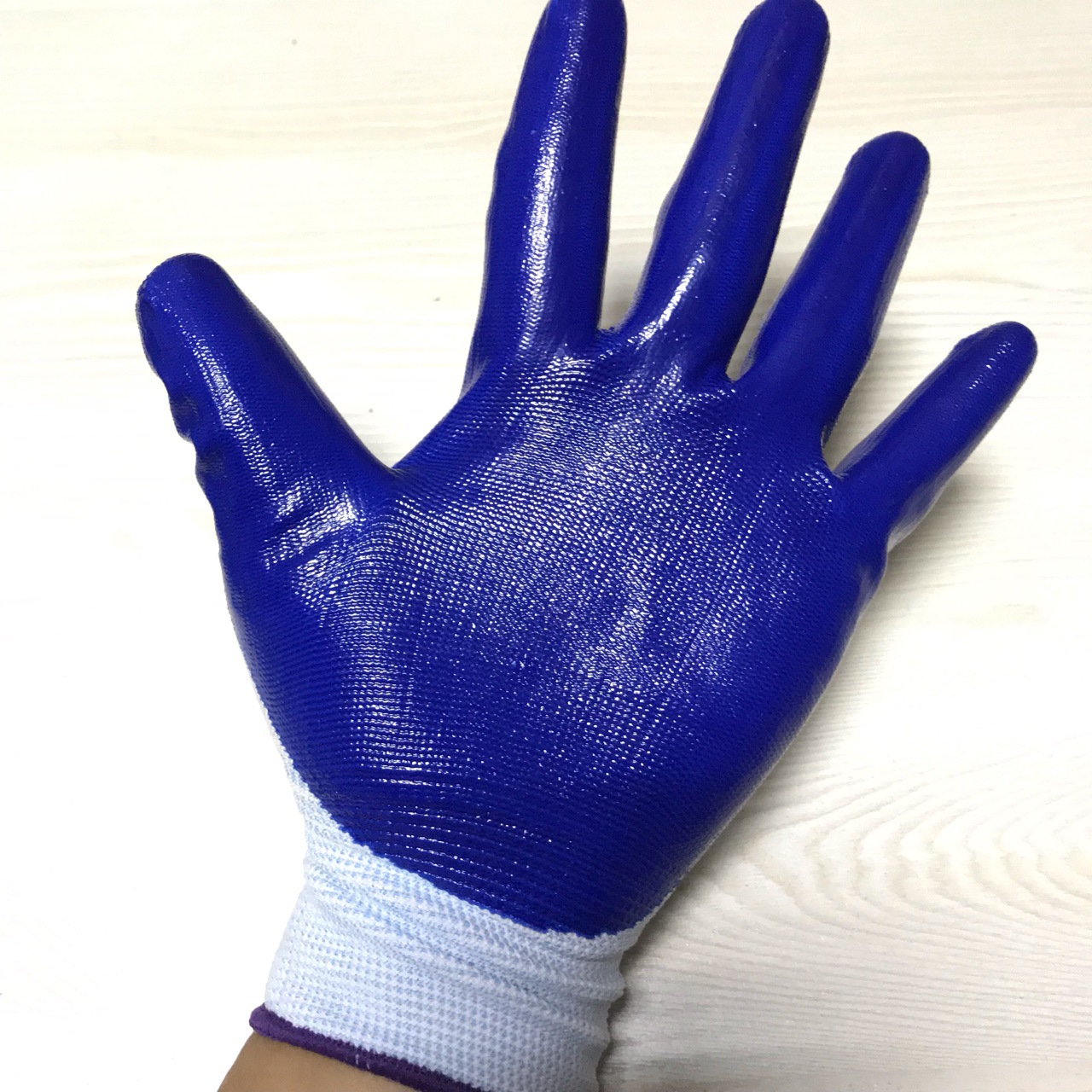 带胶防护手套挂胶 红宇 蓝绿色浸胶手套 n529 有一手817 n529批发