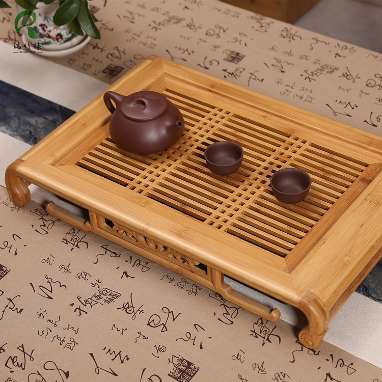 雅致 竹制茶盘销售孟宗竹茶盘 日用茶盘瑞竹茶具竹制品茶具生产