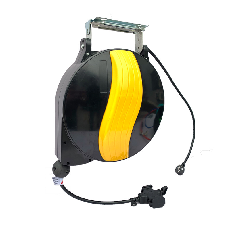 厂家生产价格实惠电鼓自动伸缩回收卷线器5-15米2芯3芯排插线鼓