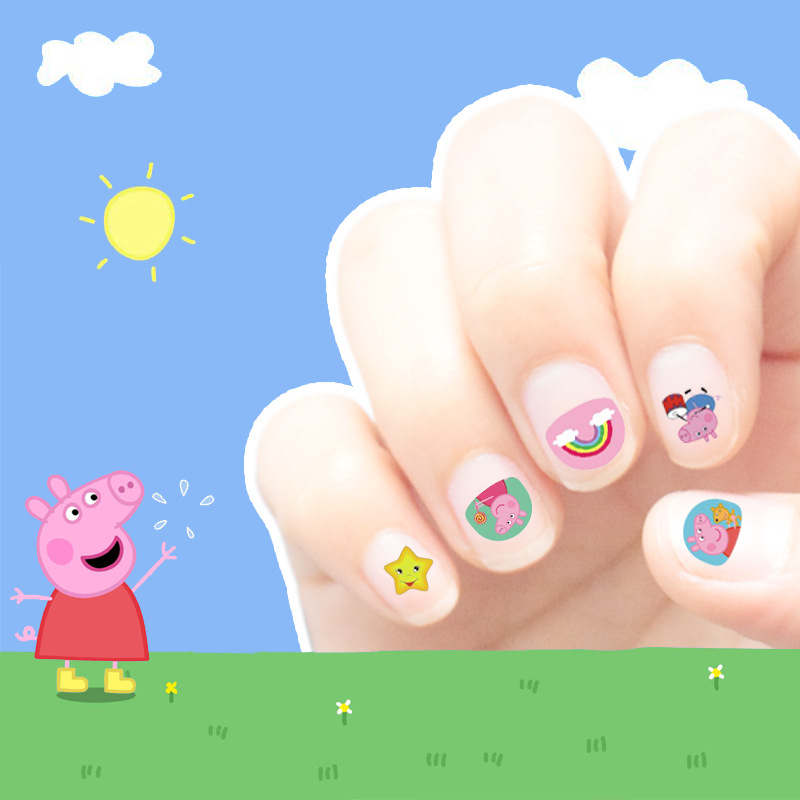 Children's Nail Stickers Baby Girl Decoration Kids Nail Stickers Manicure Girls Cute Princess Cartoon Tattoo Stickers