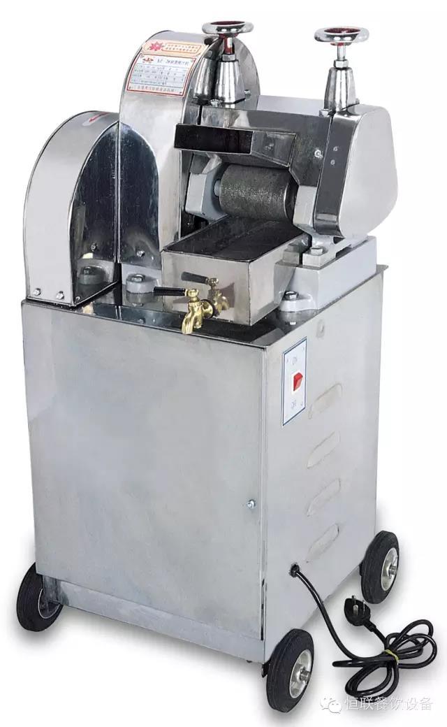 恒联甘蔗机商用甘蔗榨汁机器不锈钢全自动电动商用甘蔗机立式台式