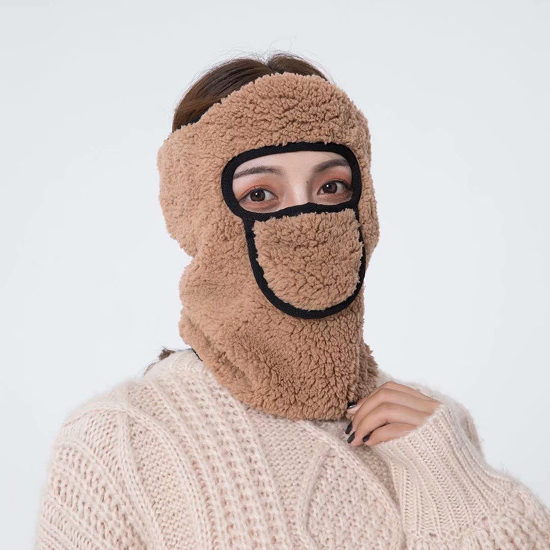 围脖口罩女冬季护耳一体骑行全包面罩亲子儿童滑雪男加厚保暖透气