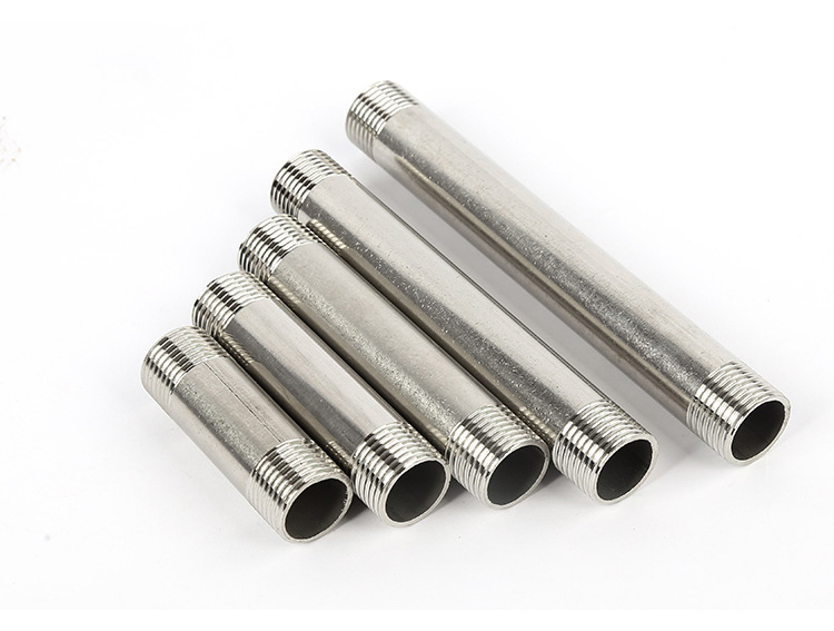 2分3分4分1寸不锈钢直接加长延长管 外丝双头圆外丝直通水管