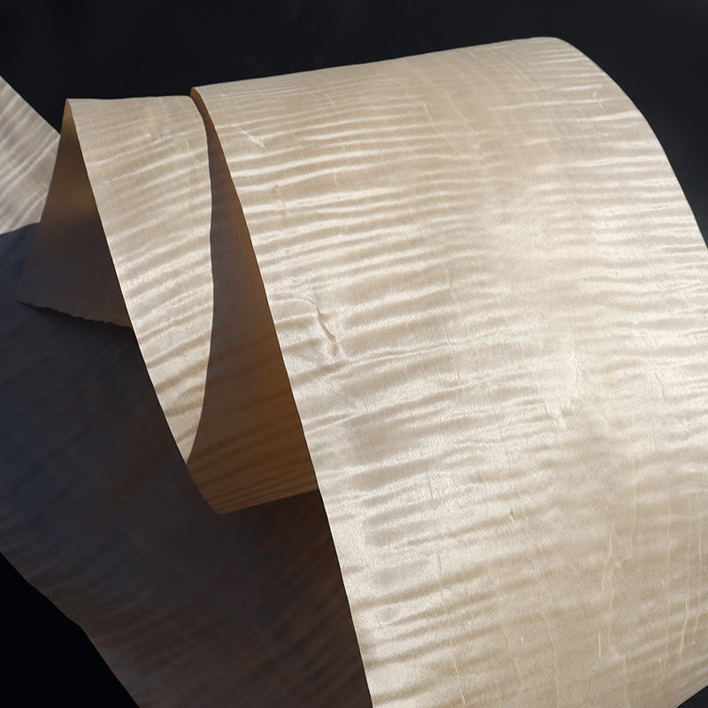 染色枫木花纹影 香槟色枫木影木皮