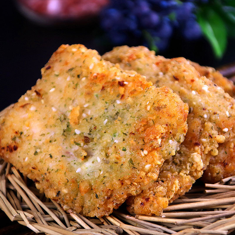 微之润海苔脆鸡排油炸汉堡海苔鸡扒快餐外卖配饭食材10片*8包/箱