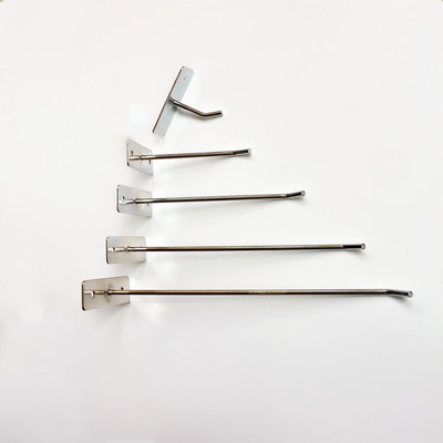 上墙挂钩钉木板挂钩超市展示货架挂勾子平板墙上壁挂钩子单线直钩