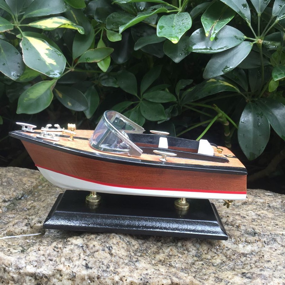 海洋礼品木制快艇船模游艇游艇模型工艺船装饰品