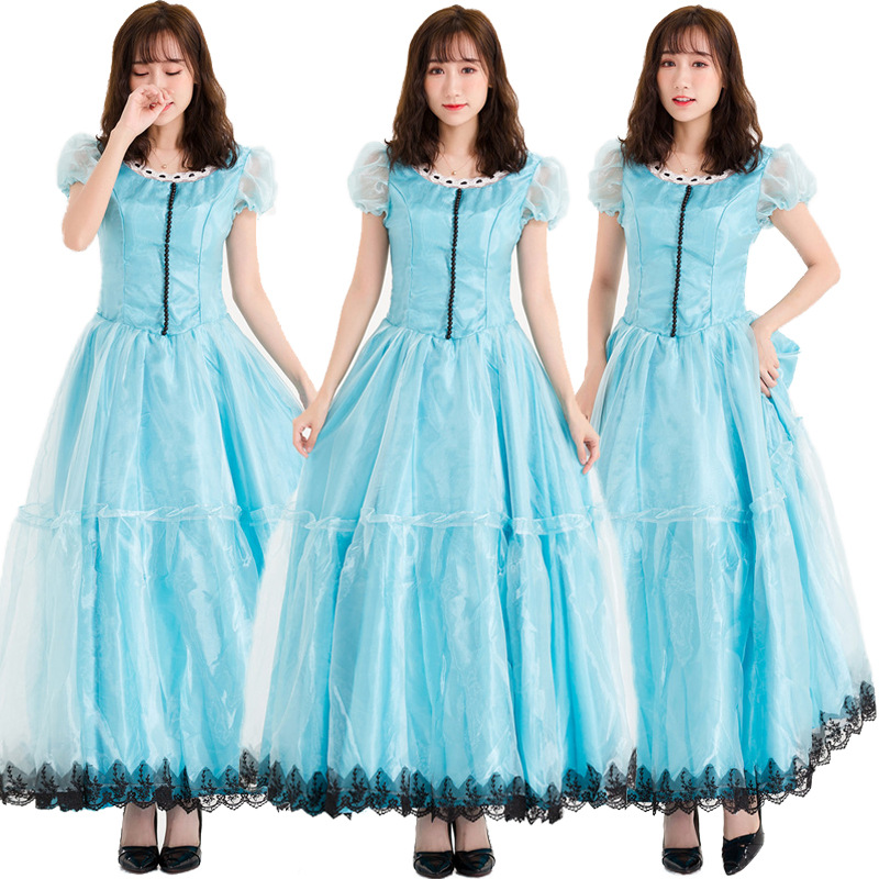 cosplay服装爱丽丝梦游仙境爱丽丝alice宫廷礼服洋装连衣裙现货