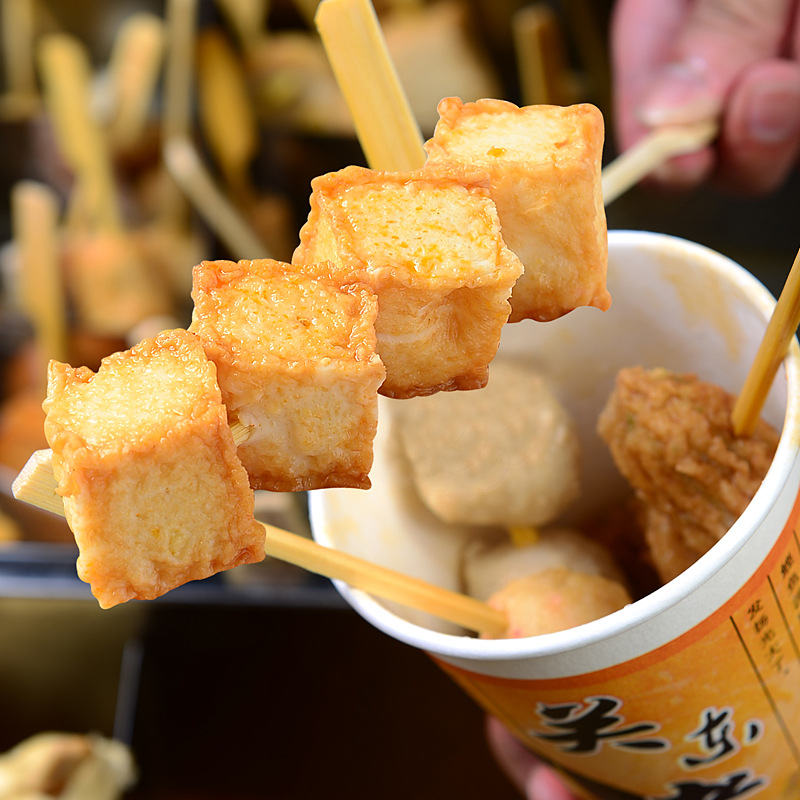 鑫谷盛蟹黄鱼豆腐串关东煮火锅豆捞串串香连锁便利店食材批发供应