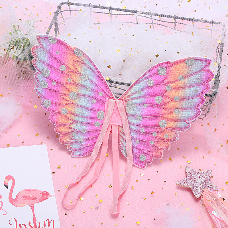 Hot-Selling New Arrival Single Layer Butterfly Wings Angel Wings Children's Festival Performance Exquisite Cute Accessories Factory Wholesale