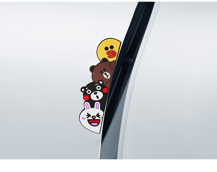 卡通车门防撞贴汽车门边防撞条通用型车门边防蹭可爱后视镜防刮条