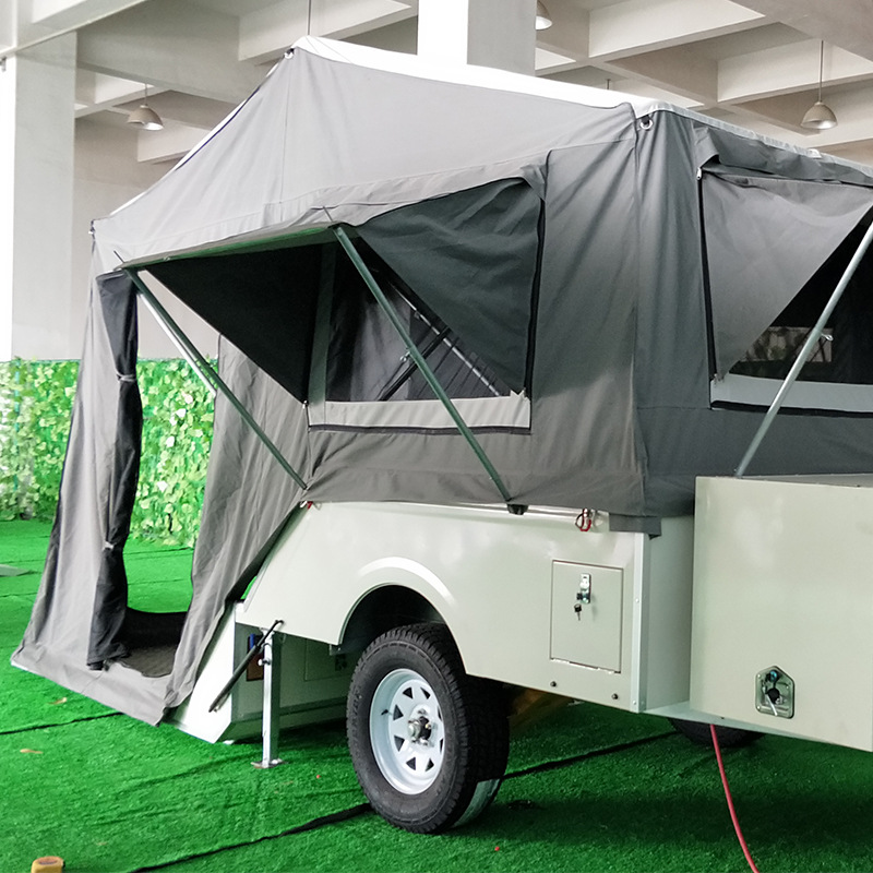 风暴狼户外用品野营露营后翻拖车帐篷拖挂式车顶车载涤棉帆布帐篷
