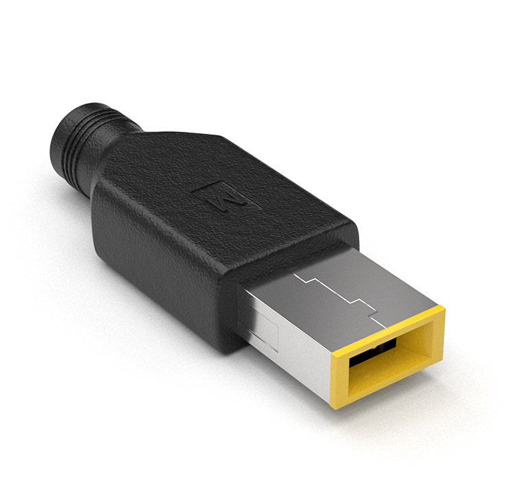 适用联想thinkpad笔记本电脑转接头55*21母座转方口转接头批发