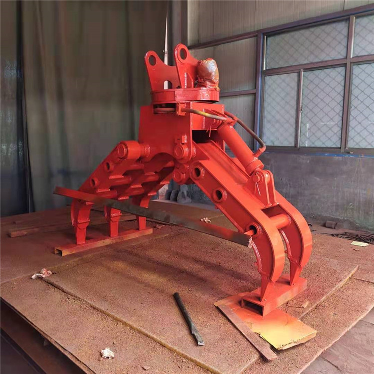 80挖掘机旋转抓钢机 6吨挖掘机液压抓钢机 抓钢机