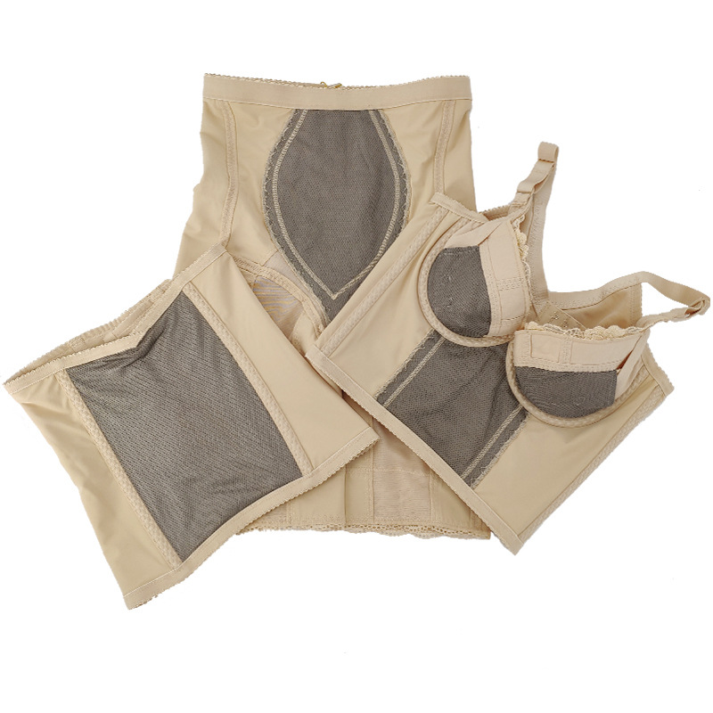 梵伊漫玉蝴蝶银纤维身材管理器星光璀璨夏季分体塑身衣收腹三件套