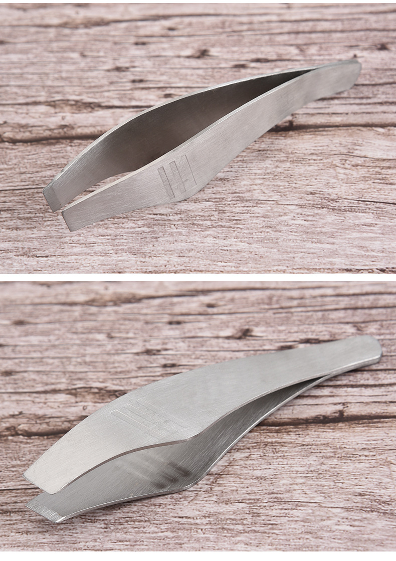 不锈钢鱼骨夹鱼刺夹拔毛斜口夹毛器镊耐用厨房小工具多功能食物夹