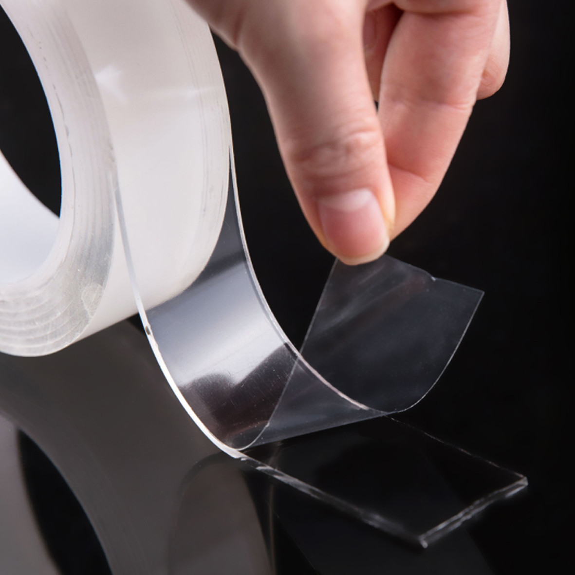 亚克力双面胶带强力超薄透明不留痕高粘度万次纳米防水固定魔力贴