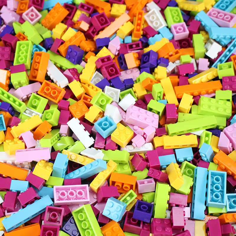 澳洲散装小颗粒积木1000块兼容乐高diy幼儿园益智 散装积木