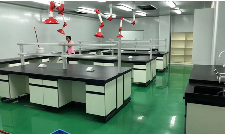 实验室实验台钢木边台试验台化学中央台理化板台面定制工作台设备