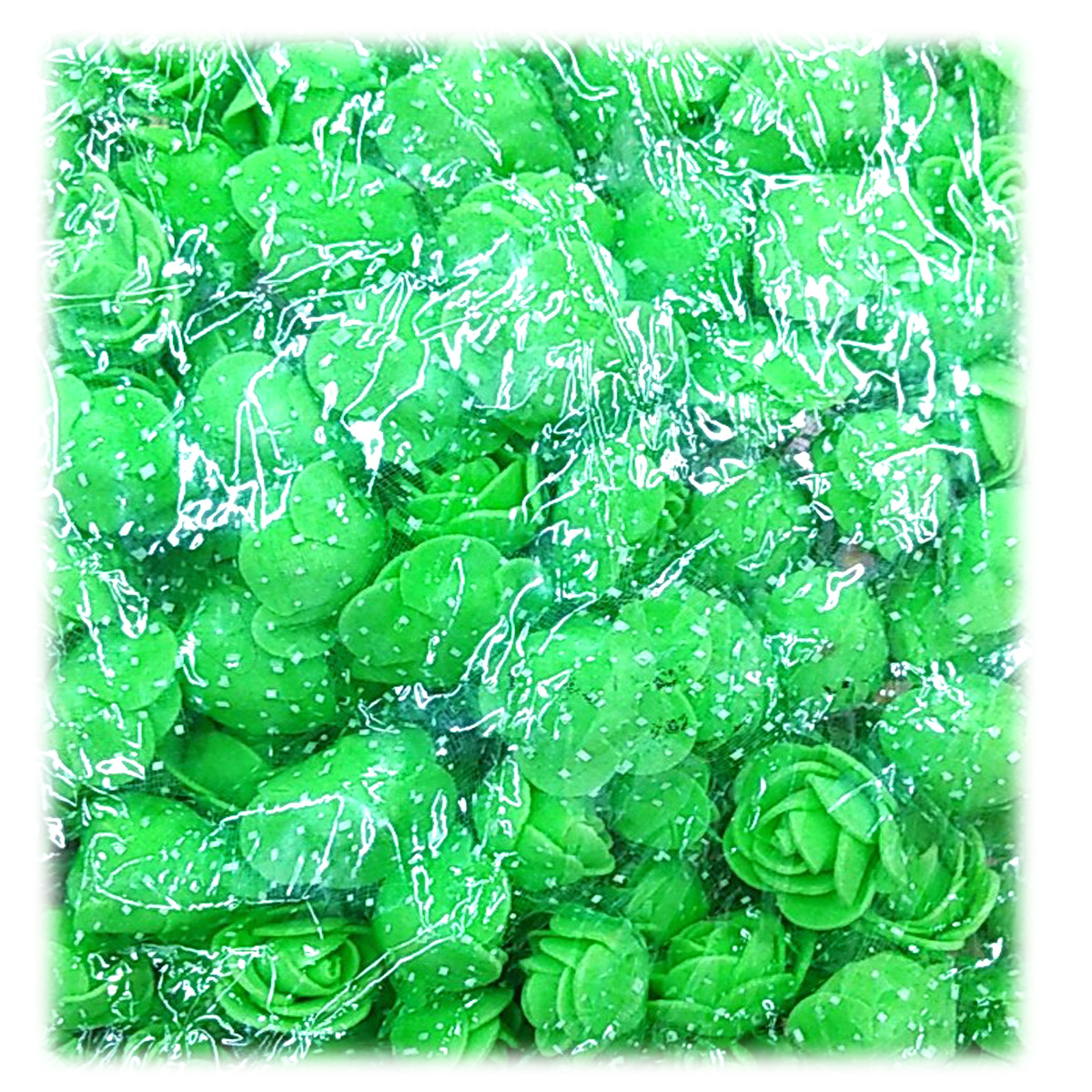 5公分泡泡玫瑰花情人节小熊装饰材料配件 摆地摊 灯串花 花圈