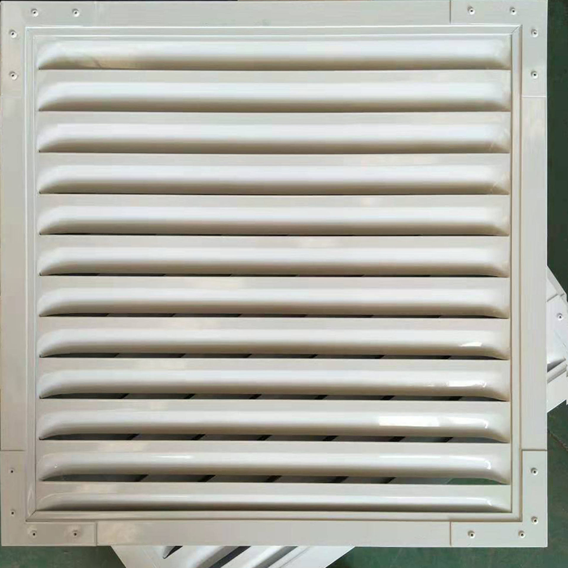 定制 方管格栅防雨罩 嵌入式方管外框防雨风口方管外框防雨排烟窗