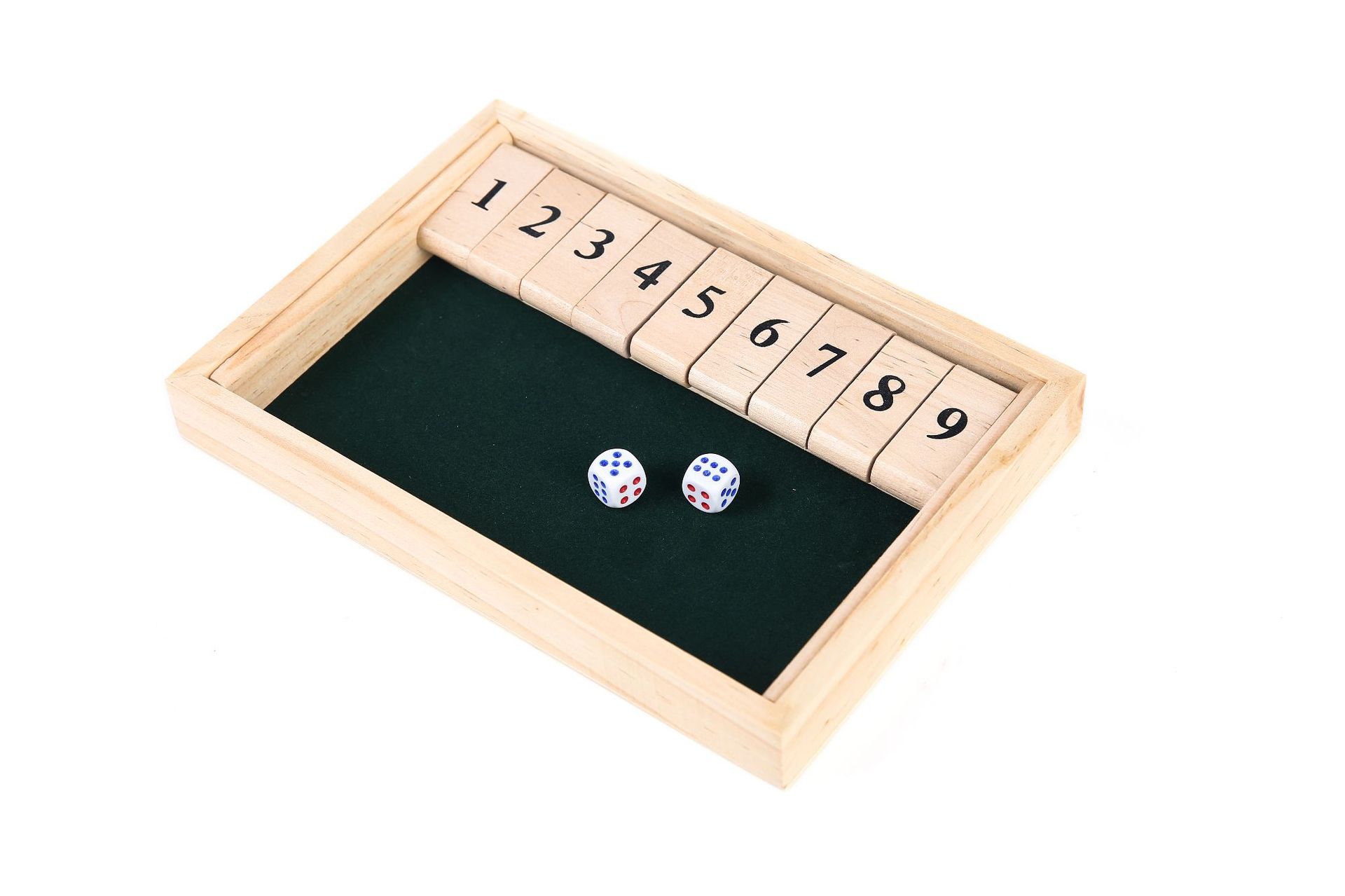 木质木制两人小翻牌算术玩具数字娱乐翻翻乐