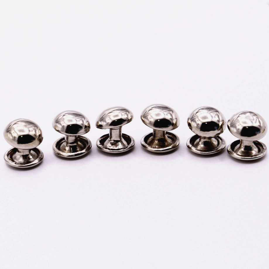 高质量电镀 10mm蘑菇钉 鞋包铆钉 蘑菇帽撞钉 单双脚装饰扣铆钉
