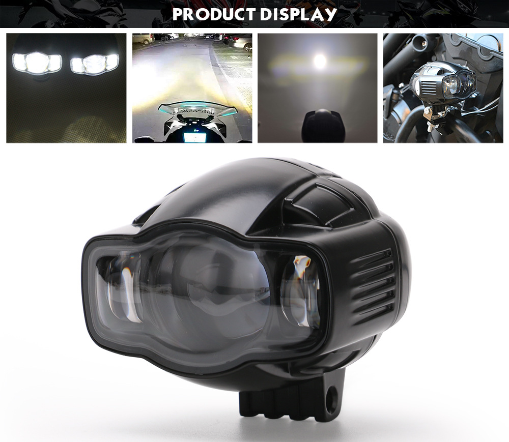 摩托车雾灯踏板车22-40mmled射灯外置5w适用雅马哈川崎宝马本田