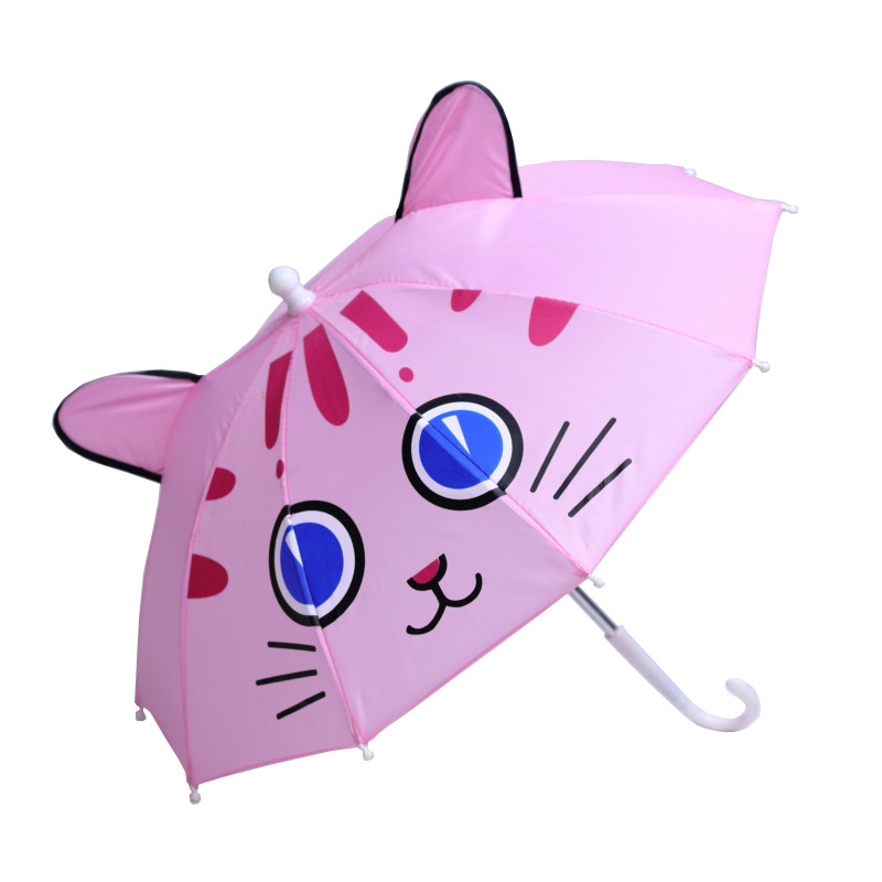 2020爆款礼品广告定制男女宝宝玩具伞 1-2岁动物卡通耳朵地摊雨伞