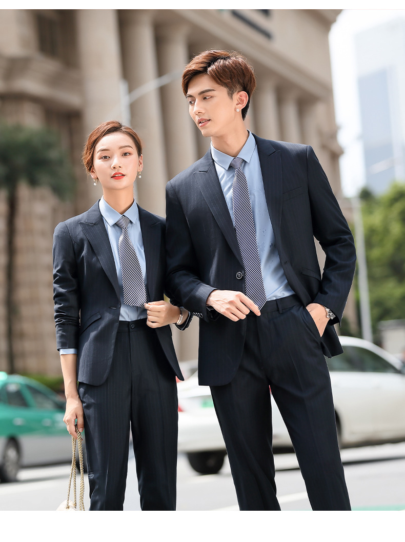 西装套装女新款秋季职业套装男女同款主持人正装房地产售楼工作服