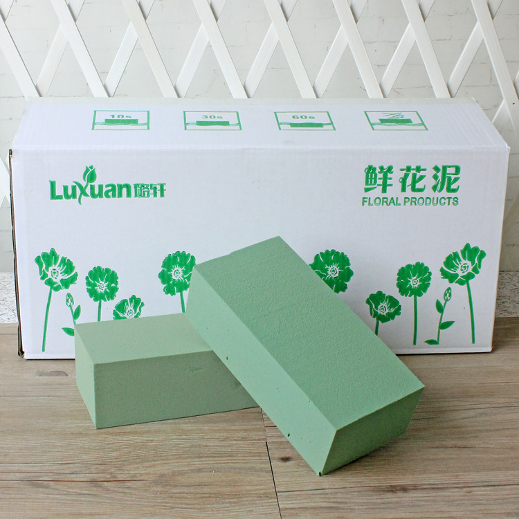 高密度鲜花泥 插花花泥 鲜花泥干花泥 包装材料婚车装饰 花泥定制