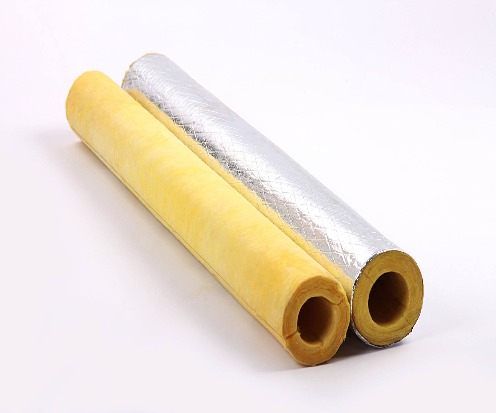 现货发售离心细玻璃棉管 防火隔热玻璃棉管壳 阻燃玻璃棉保温管