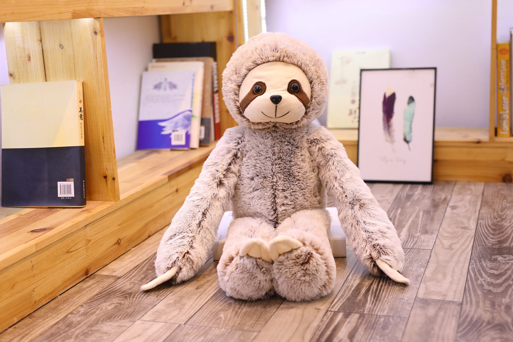 新款树懒公仔 毛绒玩具可爱仿真动物树懒玩偶房间装饰节日礼物