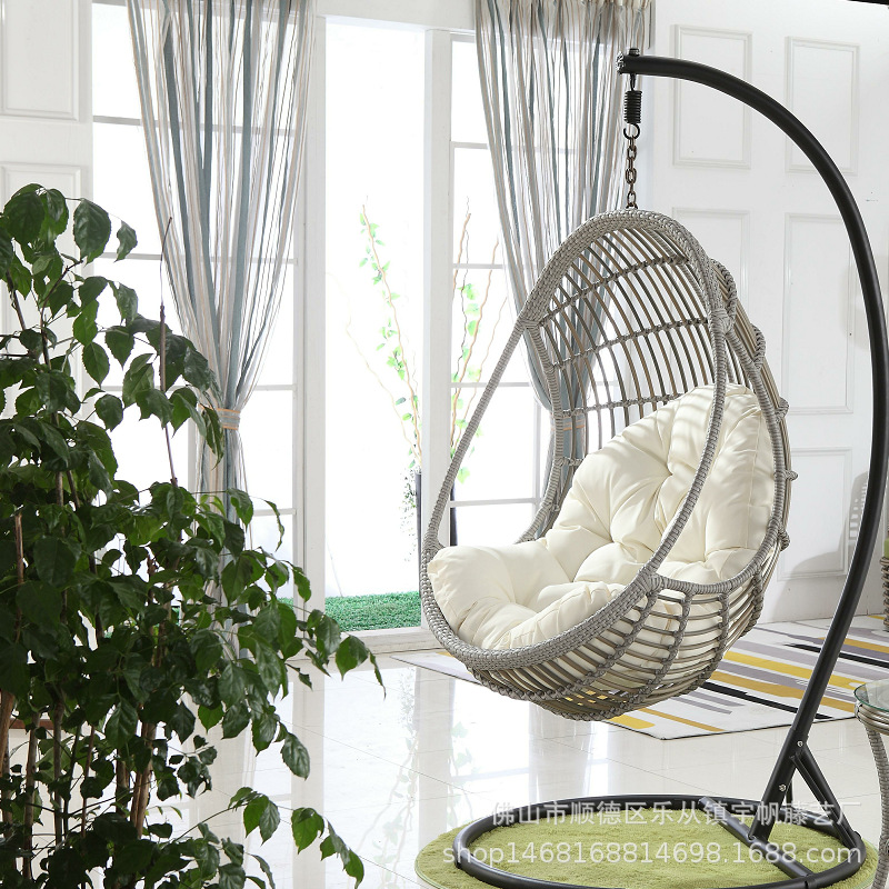 Hanging Basket Cushion Thickened plus-Sized Swing Cushion Single Sofa Cushion Home Glider Cloth Cushion Indoor and Outdoor Cradle Chair Cushion