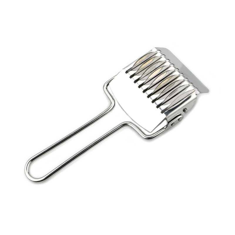 厂家直销手动不锈钢面条切刀多功能切葱器全钢切面刀厨房工具