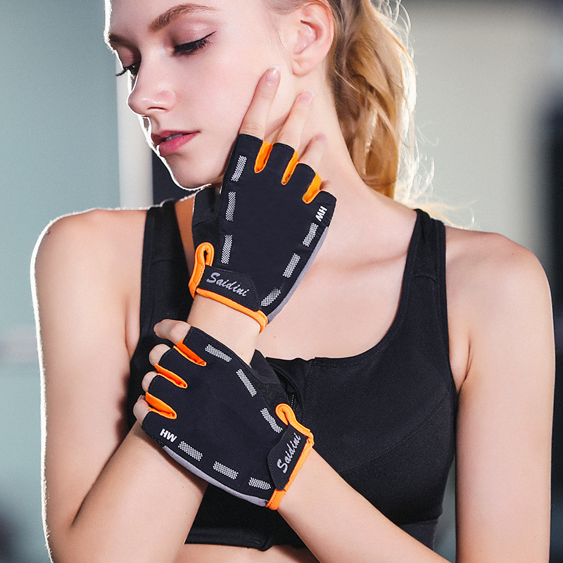 户外运动骑行半指手套春夏季健身男女开车登山防滑薄款透气