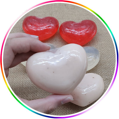 厂家直销创意心形香皂 礼品皂香皂清爽控油心形皂 加工定制精油皂