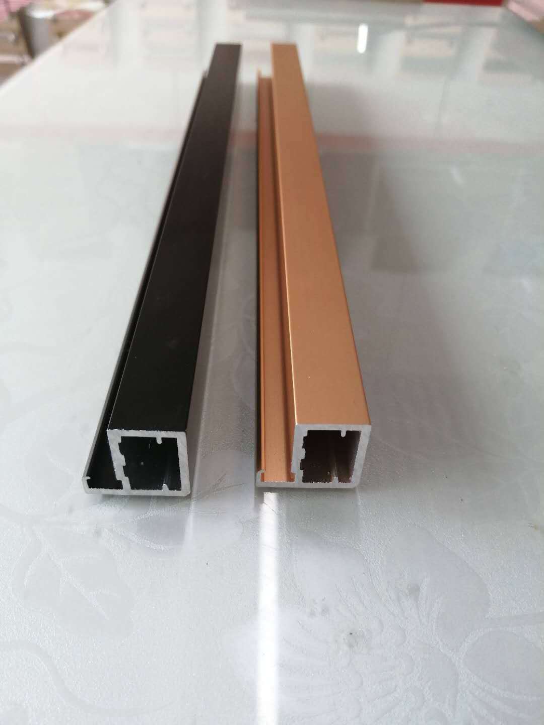 热销极简风极窄边框推拉手门框,吊趟门铝材厂家定制开模生产