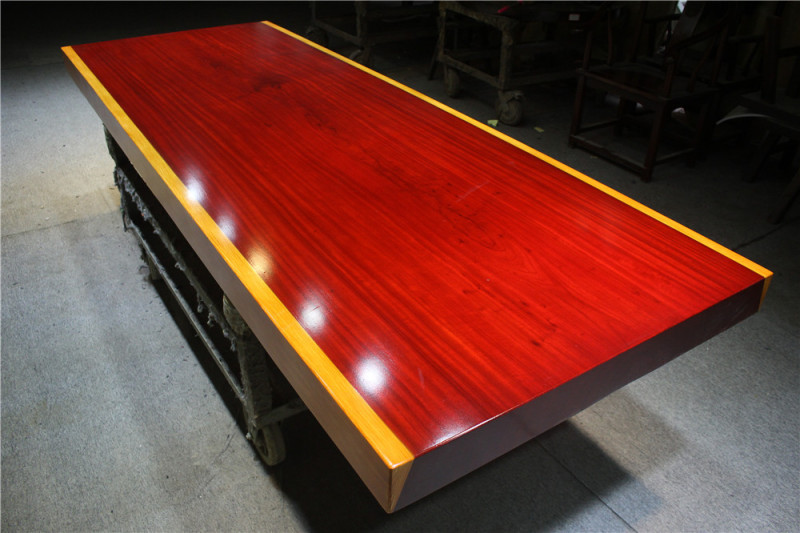 非洲红花梨实木大板茶桌大板实木原木餐桌奥坎大板红花梨巴花大板