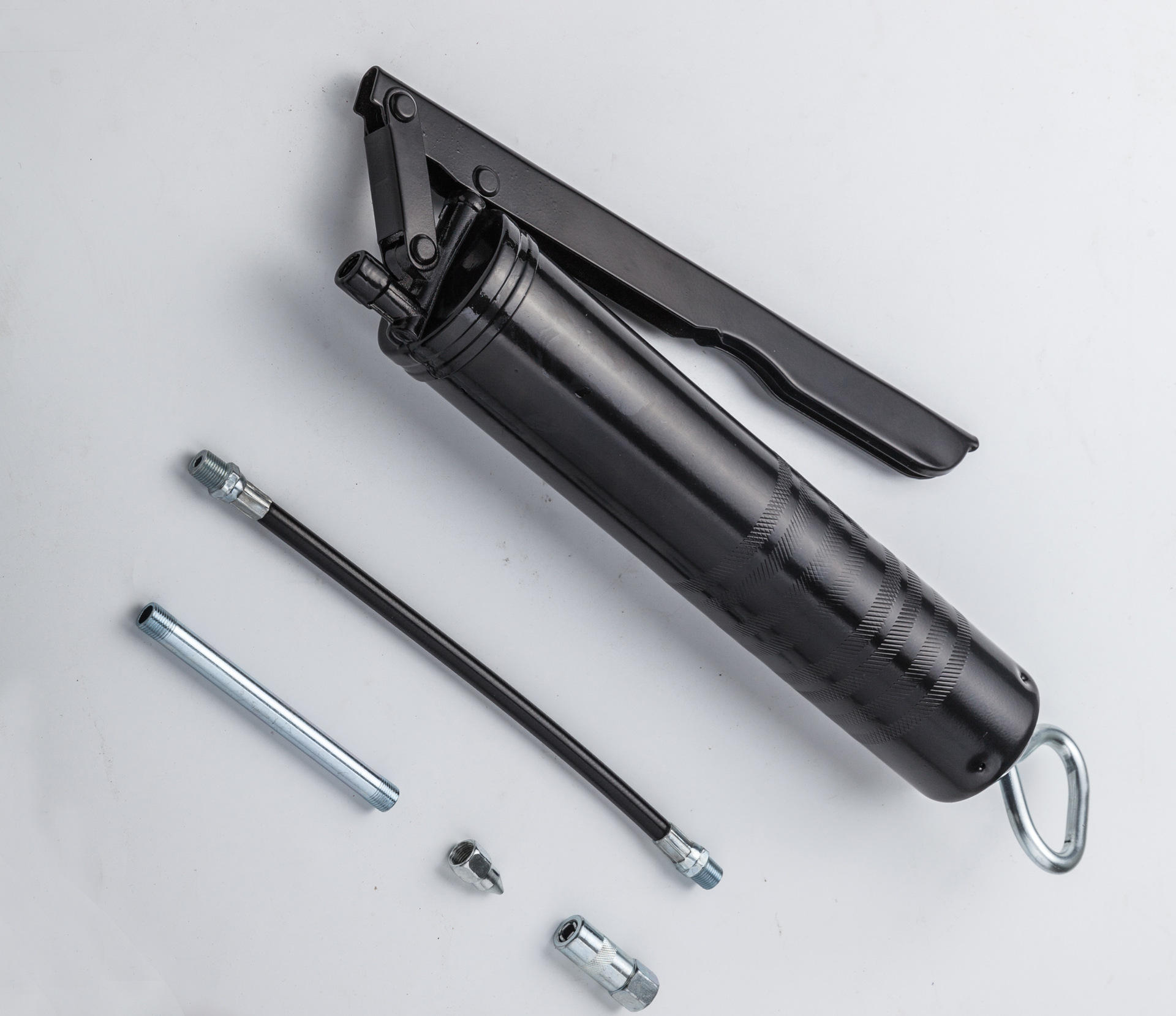 厂家直供手动压杆式黄油枪 高压黄油注油器 黑金刚黄油枪 400克