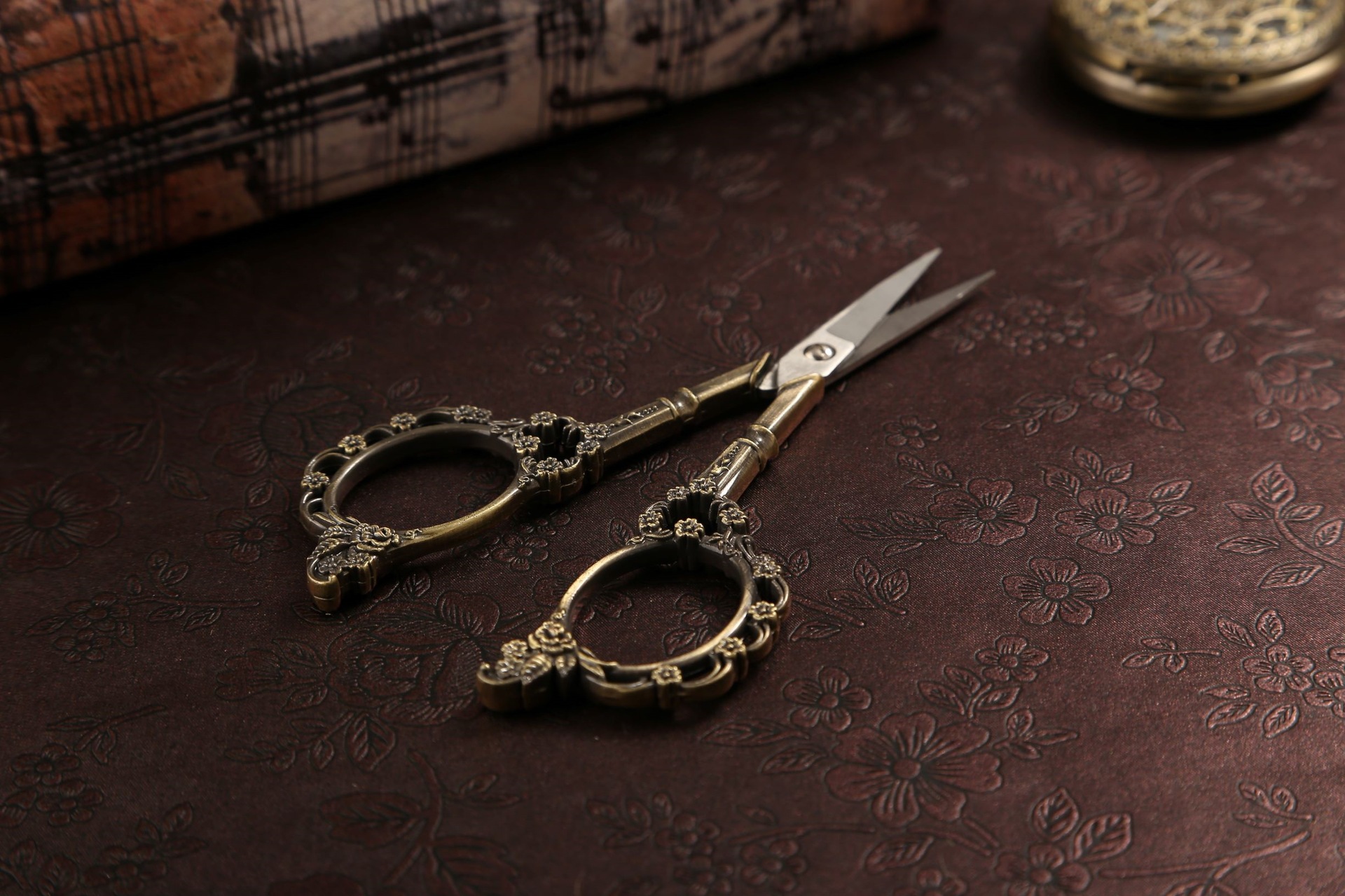 正品杰诺梅花复古剪刀 工艺剪纸剪刀 窗花剪 手工剪