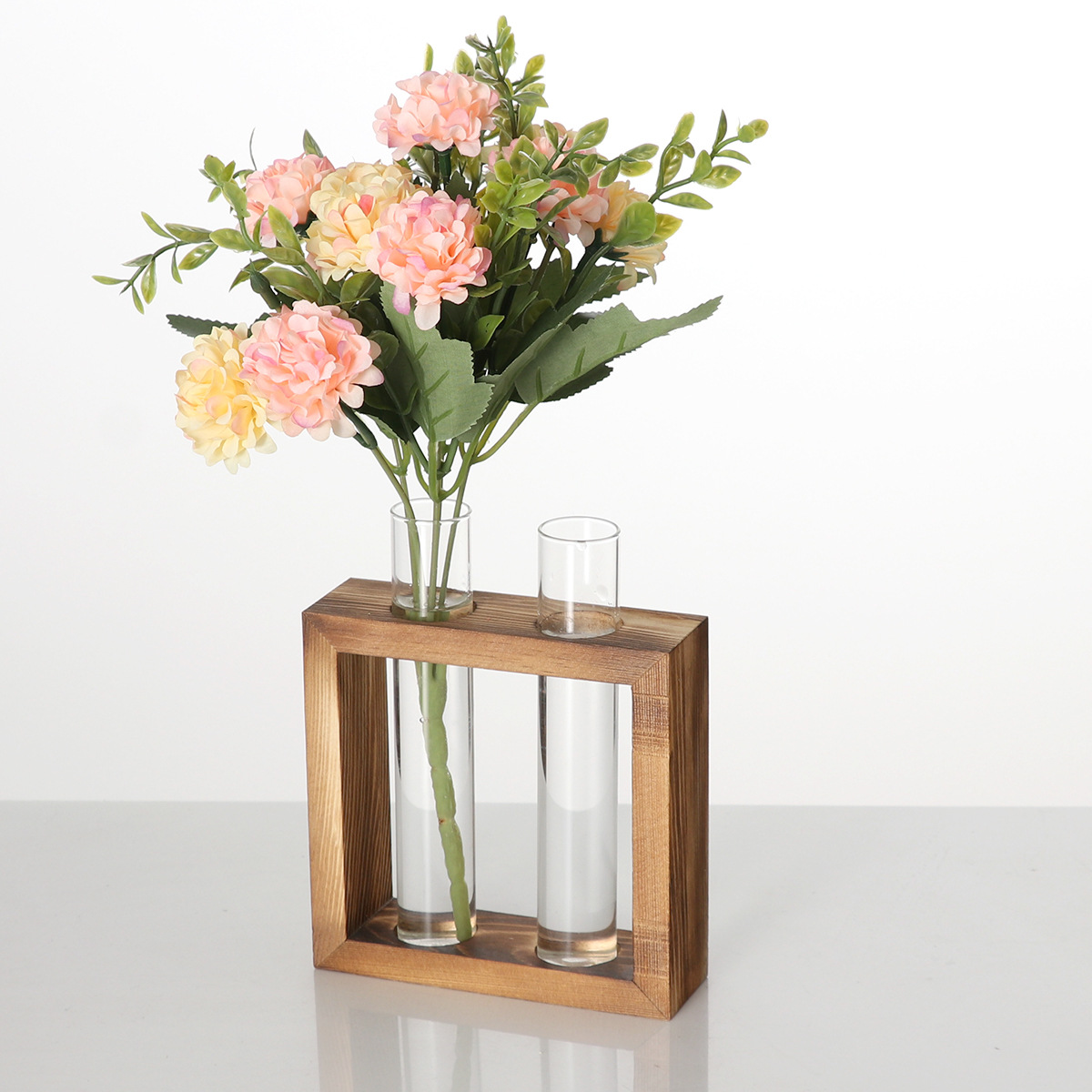 复古试管花瓶插花器水培绿萝干花玻璃花器客厅办公室桌面饰品摆件