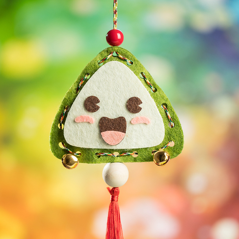 端午节手工diy材料包儿童幼儿园手工制作不织布粽子香包布艺挂